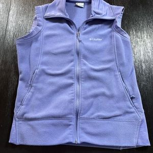 XL Columbia women’s fleece vest purple